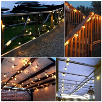 BERGE Solárne reťazové svetlo záhradné LED girlanda vonkajšie 5m 10LED IP44