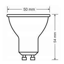 5x LED žiarovka Philips GU10 - 4,7 W - 345lm - 2700K