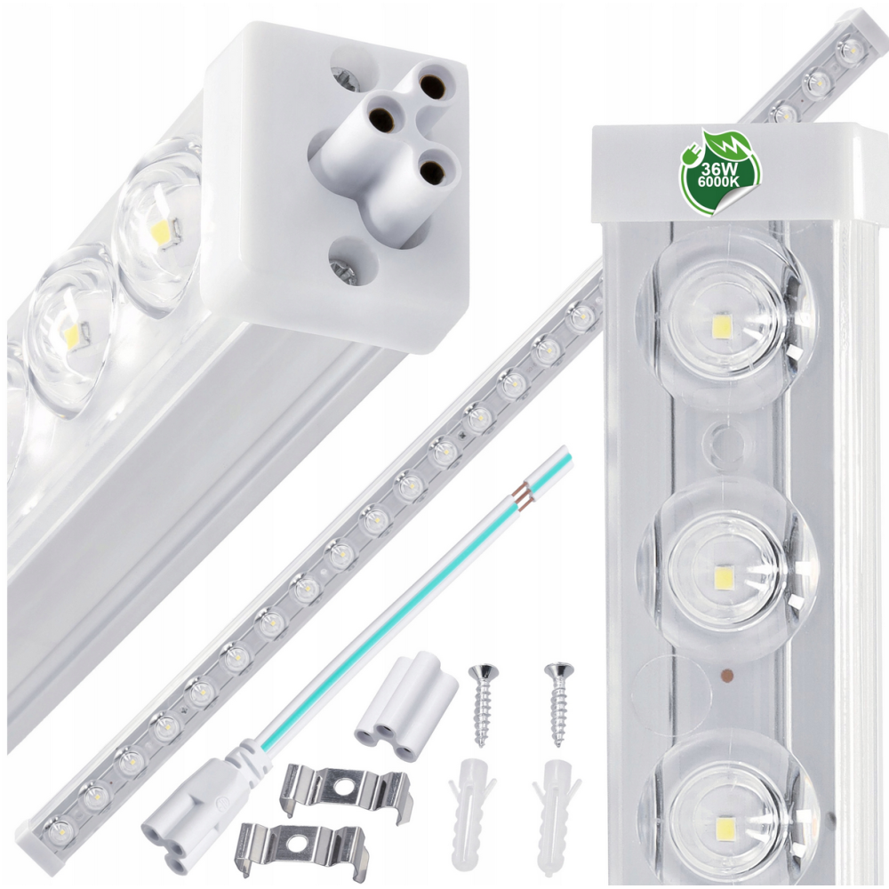 BERGE LED lampa NEPTUN 120cm - 36W -3600lm - IP20 - 6000K - studená biela