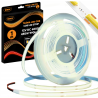 BERGE LED pásik COB Neon 12V - 480D - 9W/m - IP20 - 1m - 990lm - studená farba