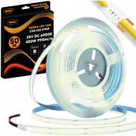 BERGE LED pásik COB Neon 24V - 480D - 9W/m - IP20 - 990lm - 50m - studená farba