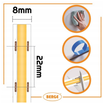 BERGE LED pásik COB Neon 24V - 480D - 9W/m - IP20 - 990lm - 5m - studená farba
