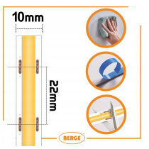 BERGE LED pásik COB Neon 24V - 528D - 15W/m - IP20 - 1650lm - 1m - studená farba