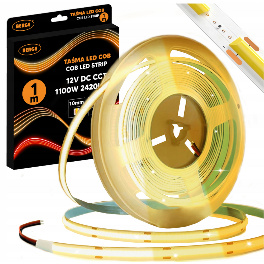 BERGE LED pásik COB Neon CCT 12V - 608D - 22W/m - IP20 - 1650lm - 1m