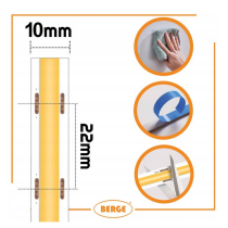 BERGE LED pásik COB Neon 24V - 528D - 15W/m - IP20 - 1m - 1650lm - teplá farba