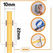 BERGE LED pásik COB Neon CCT 12V - 608D - 22W/m - IP20 - 1650lm - 1m