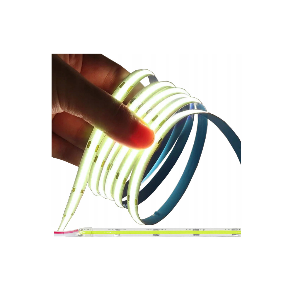 ecoPLANET Homogénny Neon COB LED pásik 12V 1m ZELENÝ