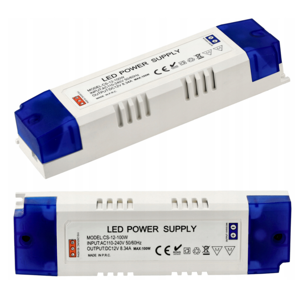 BERGE Zdroj pre LED nábytok 12V - 100W - 8,3A - IP20