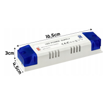 BERGE Zdroj pre LED nábytok 24V - 50W - 2,08A - IP20