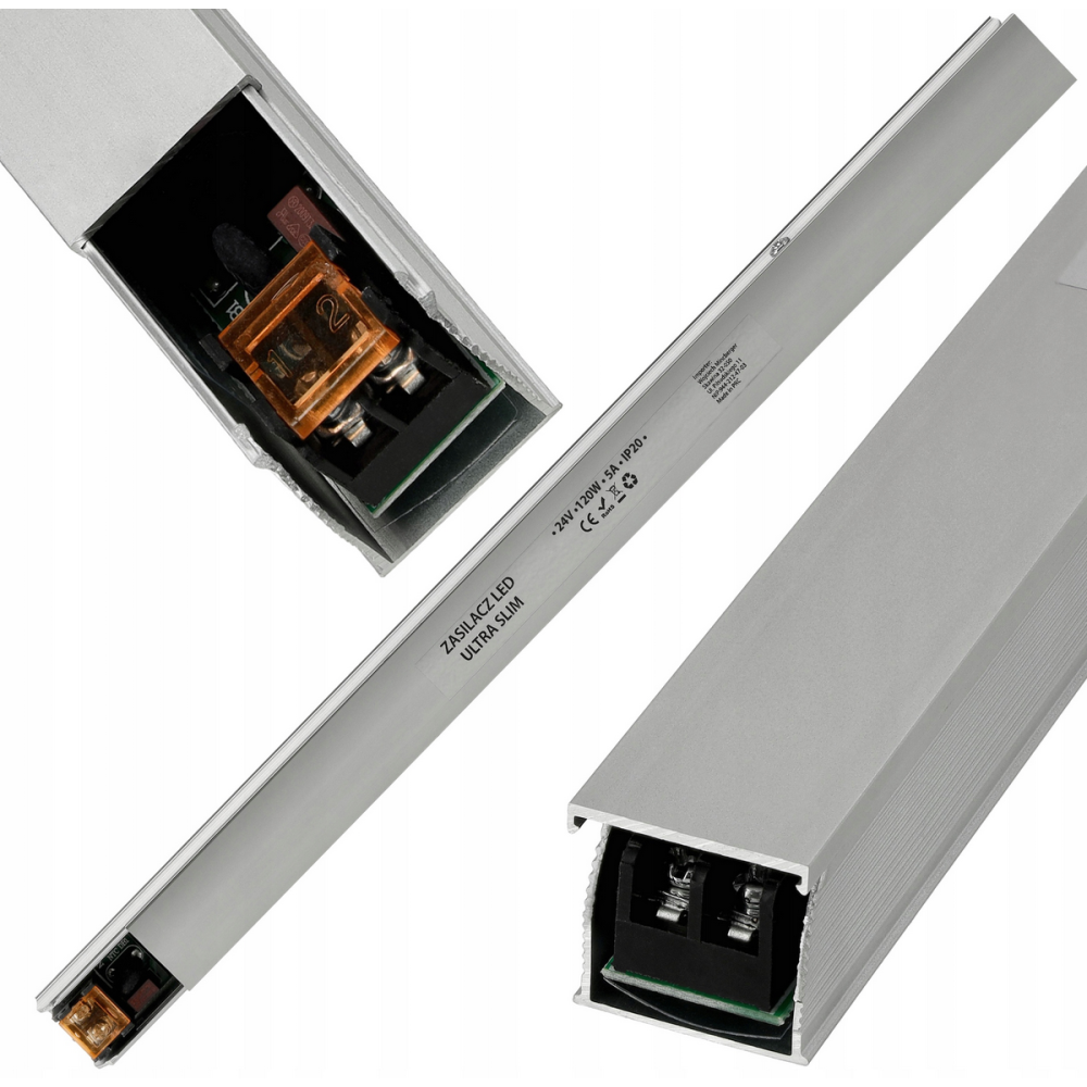 BERGE Zdroj pre LED nábytok ultra slim 24V - 120W - 5A - IP20