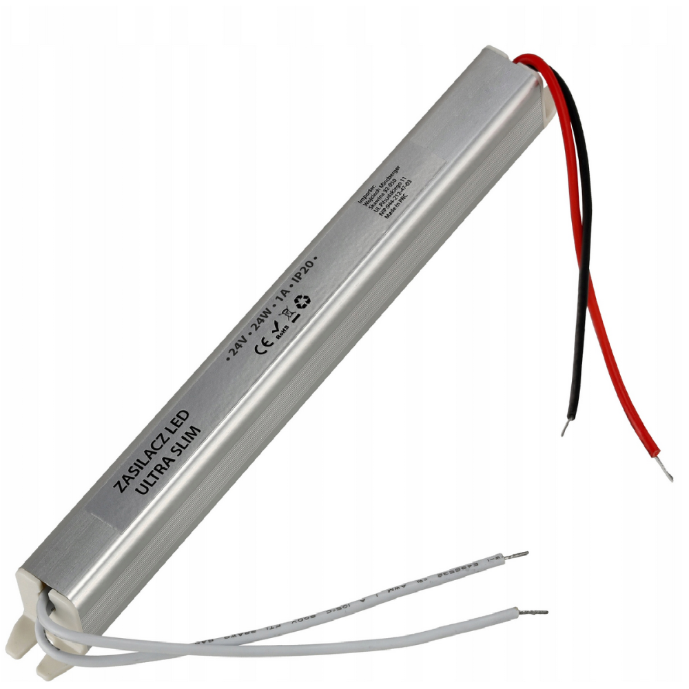 BERGE Zdroj pre LED nábytok ultra slim 24V - 24W - 1A - IP20