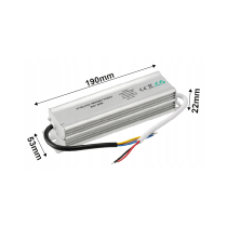 BERGE LED hermetický zdroj - 12V - 80W - 6,6A - IP67