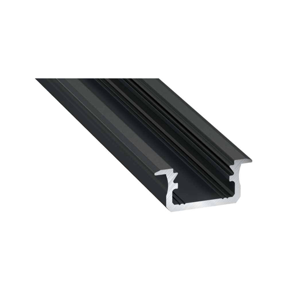 Led-Labs LED profil LUMINES typ B čierny elox 1m