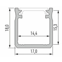 Led-Labs LED profil LUMINES typ Y nerez elox 2,02m