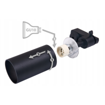 BERGE LED lišta 2m so 4 bodovými svetlami GU10