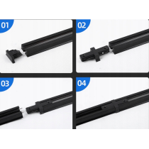 BERGE LED lišta 2m so 4 bodovými svetlami GU10
