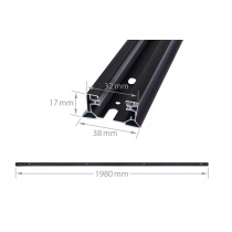 BERGE LED lišta 3m (2m+1m) s konektorom a 5 bodovými svetlami GU10