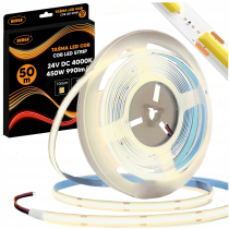 BERGE LED pásik COB Neon 24V - 480D - 9W/m - IP20 - 990lm - 50m - neutrálna farba