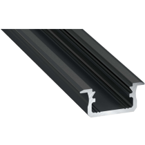 Led-Labs LED profil LUMINES typ B čierny elox 1m