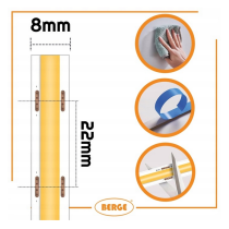 BERGE LED pásik COB Neon 12V - 480D - 9W/m - IP20 - 990lm - 5m - studená farba