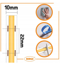 BERGE LED pásik COB Neon 12V - 528D - 15W/m - IP20 - 1650lm - 5m - studená farba