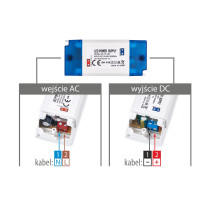 BERGE ADLER Napájací zdroj pre LED 1A 12W 12V ADM12