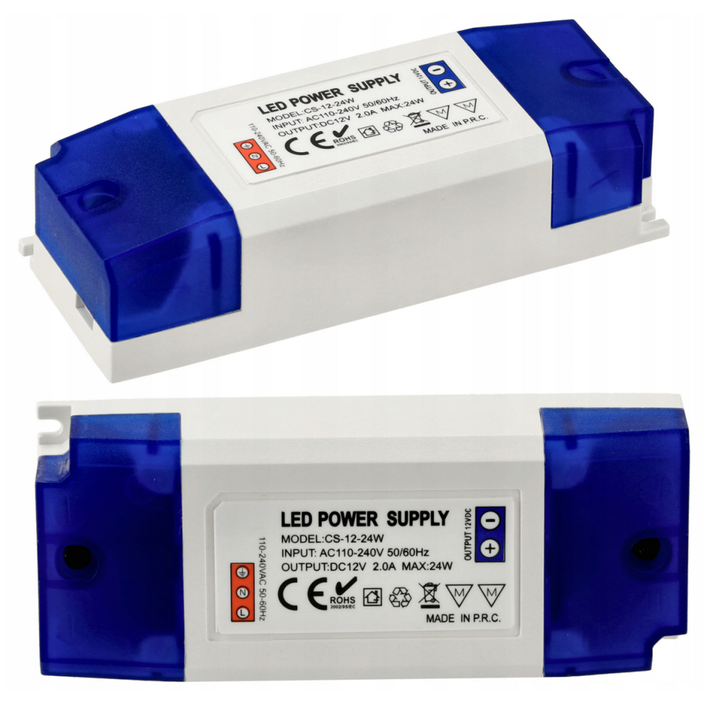 BERGE Zdroj pre LED nábytok 12V - 24W - 2A - IP20