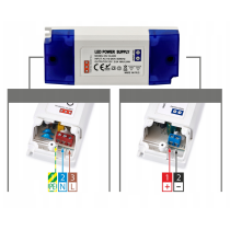 BERGE Zdroj pre LED nábytok 12V - 24W - 2A - IP20