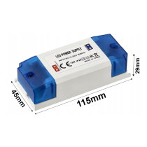 BERGE Zdroj pre LED nábytok 12V - 24W - 2A - IP20