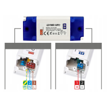 BERGE Zdroj pre LED nábytok 24V - 24W - 1A - IP20