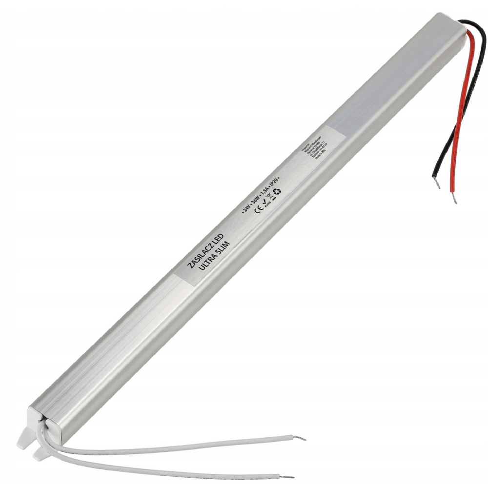 BERGE Zdroj pre LED nábytok ultra slim 24V - 36W - 1,5A - IP20