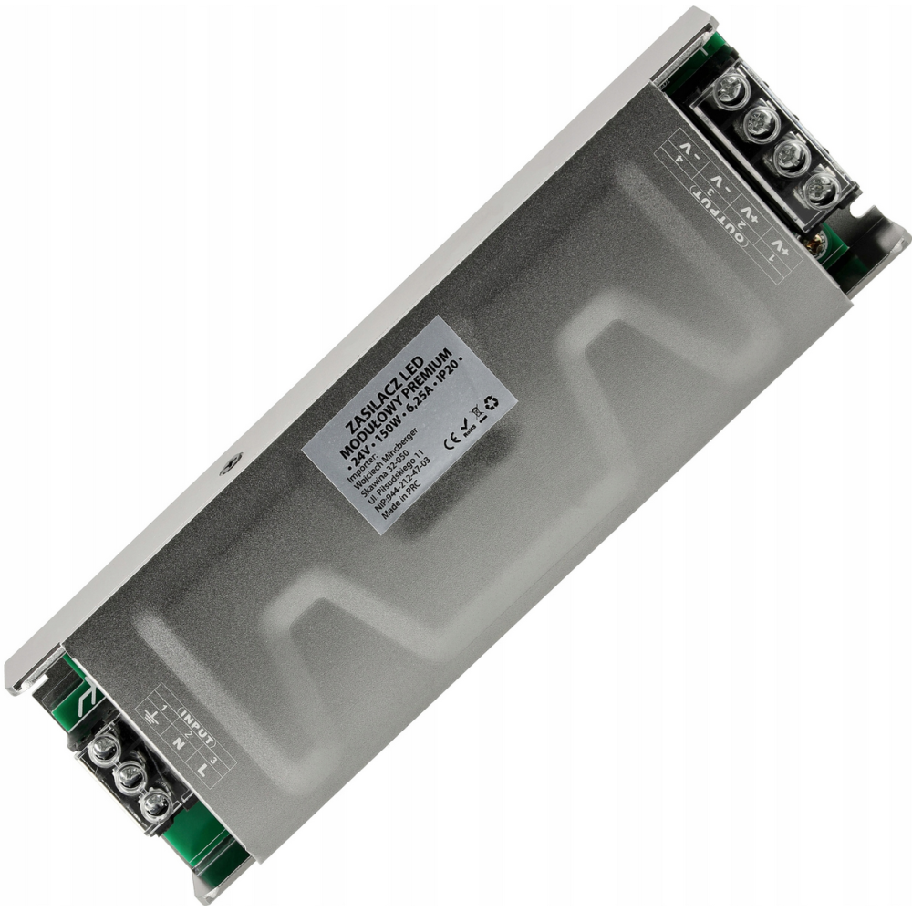 BERGE Prémiový modulárny LED zdroj 24V - 150W - 6,2A - IP20