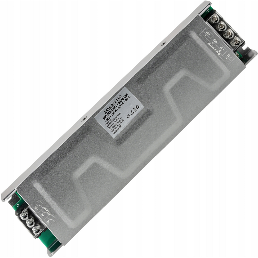 BERGE Prémiový modulárny LED zdroj 24V - 200W - 8,3A - IP20