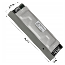 BERGE Prémiový modulárny LED zdroj 24V - 150W - 6,2A - IP20