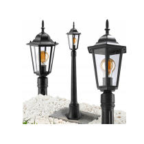 BERGE Záhradná lampa Stĺp Lampáš LED E27 105cm
