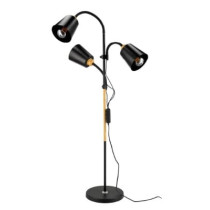 BERGE Stojacia lampa čierna 3xE27