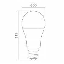 ECOLIGHT LED žiarovka E27 10W 24V - teplá biela