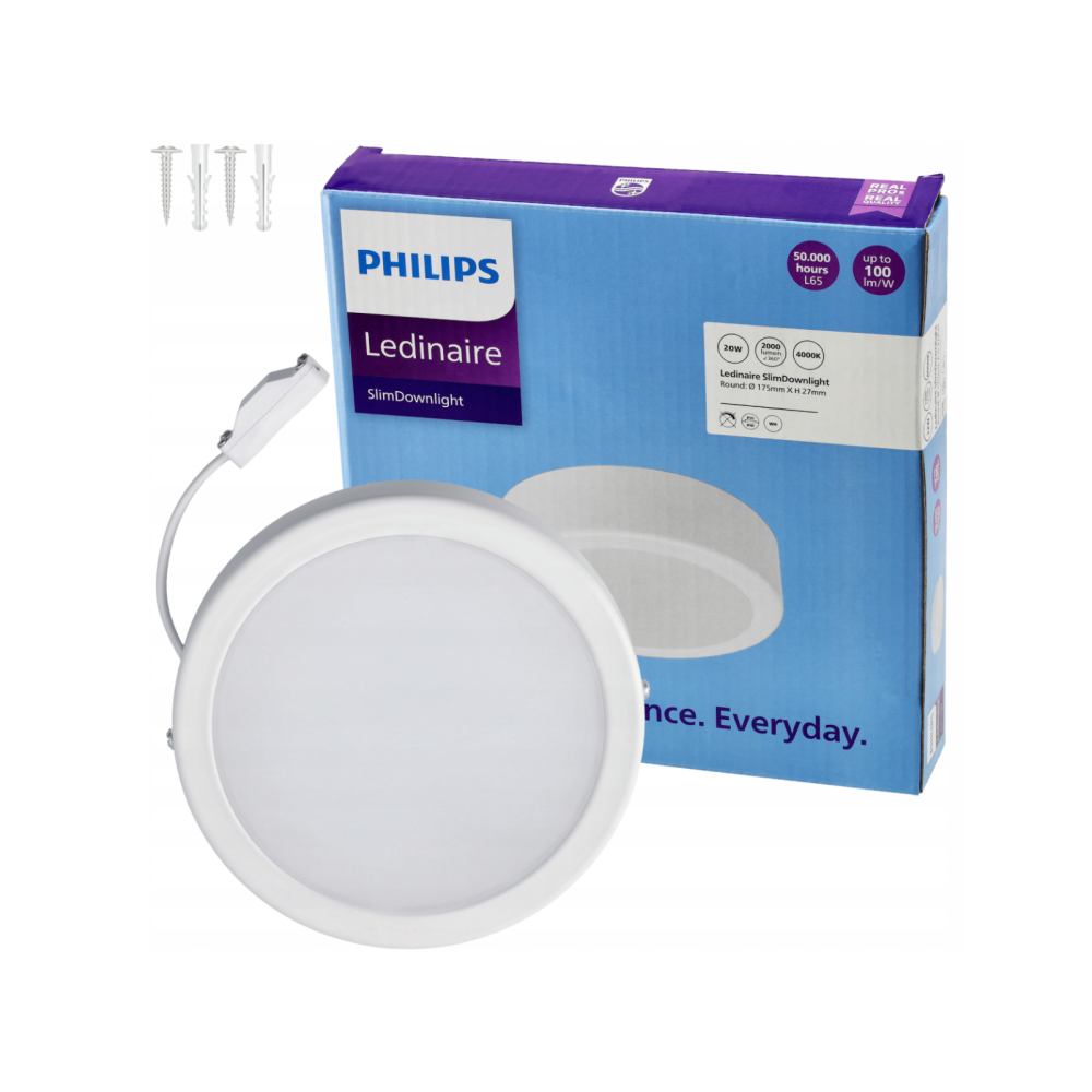PHILIPS LED okrúhle prisadené svietidlo 19W - 2000lm - 4000K - biele