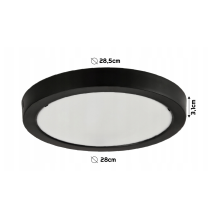 BERGE LED okrúhle stropné svietidlo prisadené - 24W - 2640lm - 4000K
