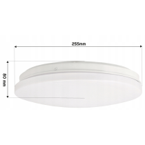 BERGE Prisadený LED stropný panel 1x E27 pre okrúhlu žiarovku