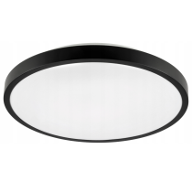 BERGE Stropný okrúhly LED panel - 24W - 1920lm - čierny - neutrálna biela
