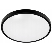 BERGE Stropný okrúhly LED panel - 24W - 1920lm - čierny - neutrálna biela