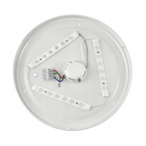 BERGE Stropný okrúhly LED panel - 24W - 1920lm - čierny - neutrálna biela