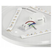 BERGE Stropný okrúhly LED panel - 24W - 1920lm - čierny - neutrálna biela