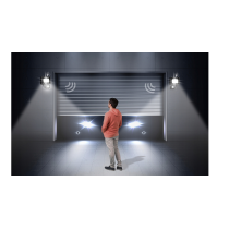 BERGE Halogénový / LED svetlomet 20W NW 4500K - 1800lm - so senzorom pohybu a súmraku IP65