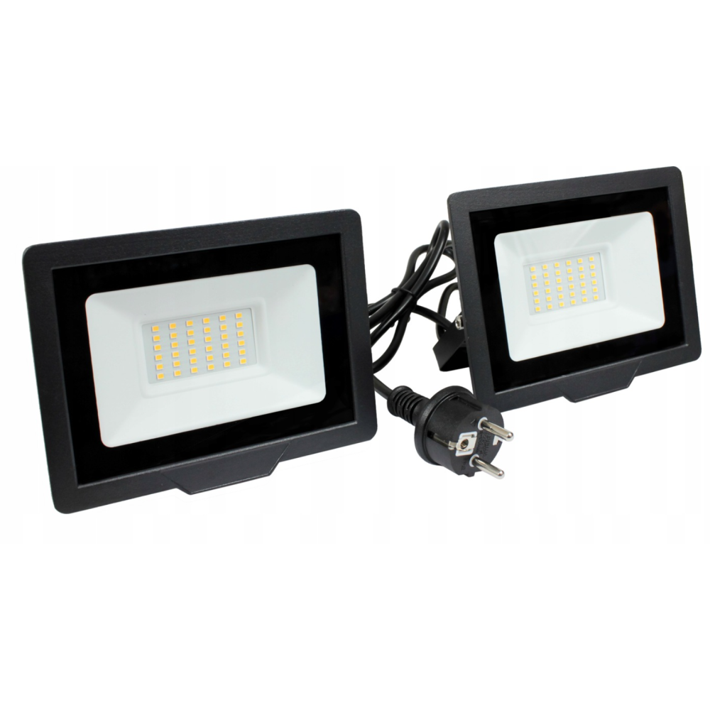 BERGE LED reflektor 2x50W + 1,5m kábel, studená farba