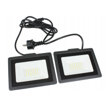 BERGE LED reflektor 2x50W + 1,5m kábel, studená farba