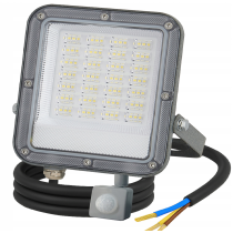 BERGE LED reflektor ODYN s pohybovým senzorom 50W - 4500lm - 4000K - IP66