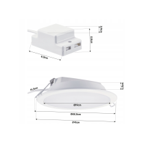 LED okrúhle vstavané svietidlo Philips - 19W 2000lm 4000K - biele