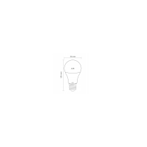 ECOLIGHT LED žiarovka E27 10W 24V - teplá biela